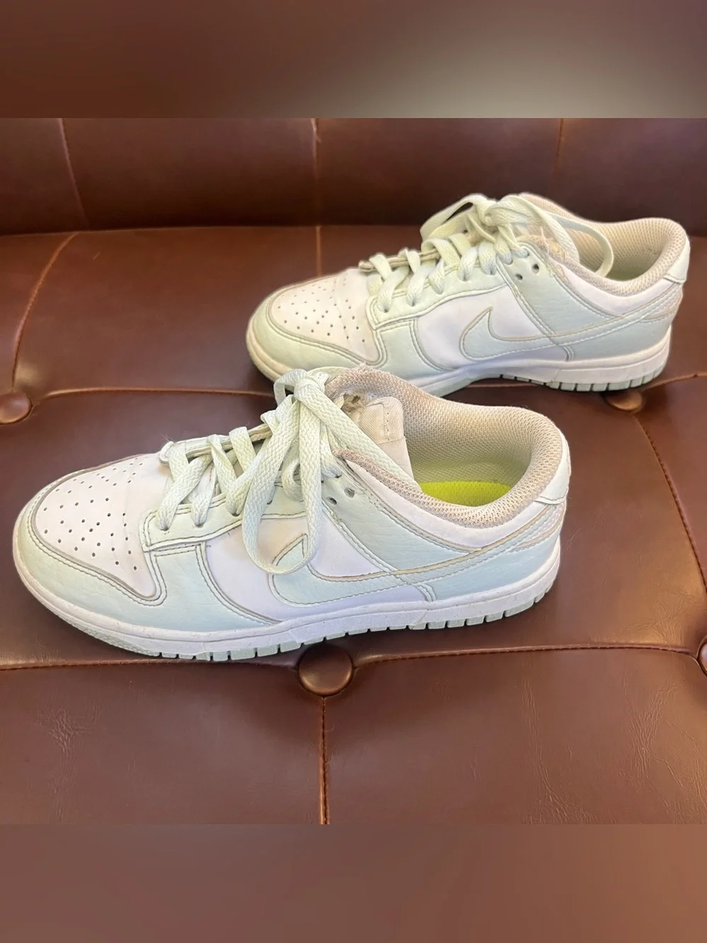 Nike Low-Top Sneakers in Pale Mint/White